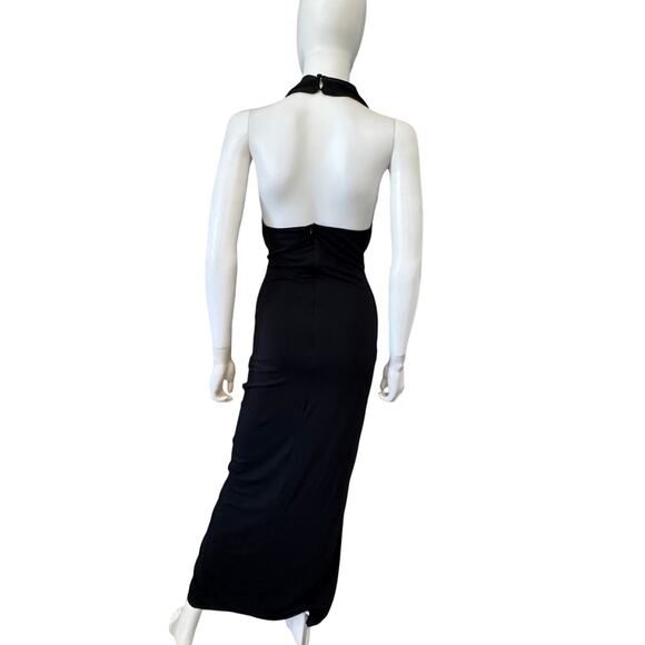 NWT Superdown REVOLVE Women's Black Jade Halter Maxi Dress Size S - Picture 6 of 7